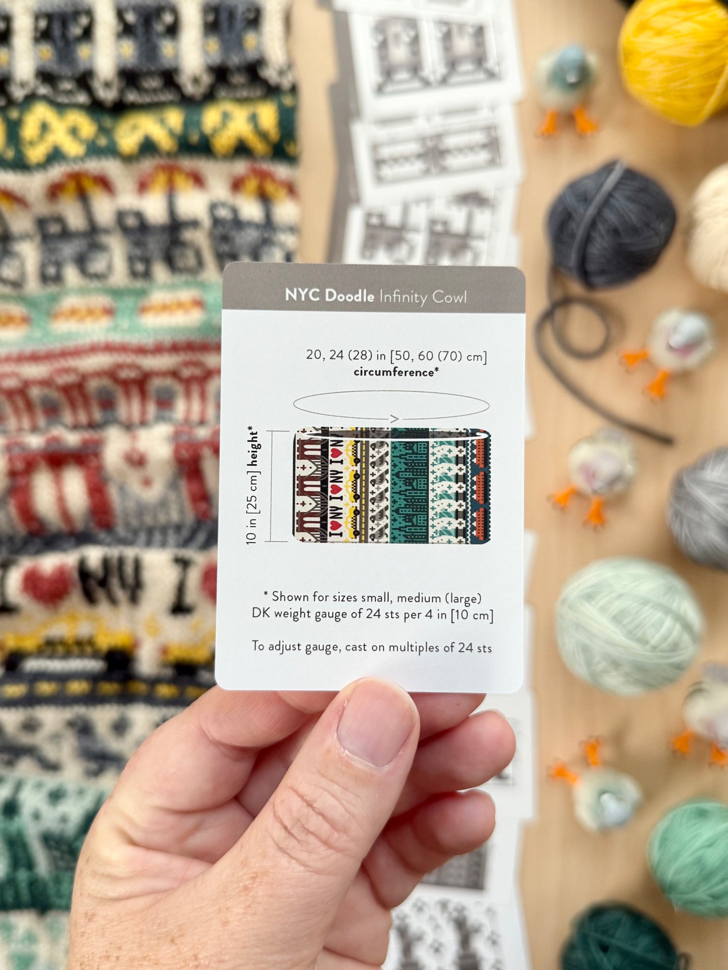 New York Doodle Card Deck Expansion - Colorwork Knitting Charts
