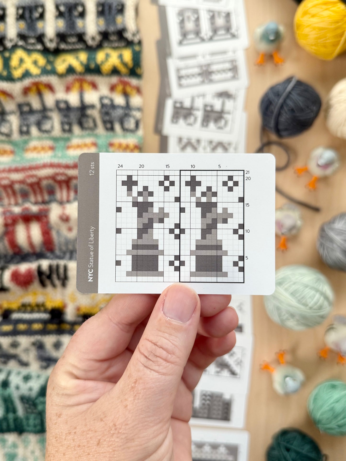 New York Doodle Card Deck Expansion - Colorwork Knitting Charts