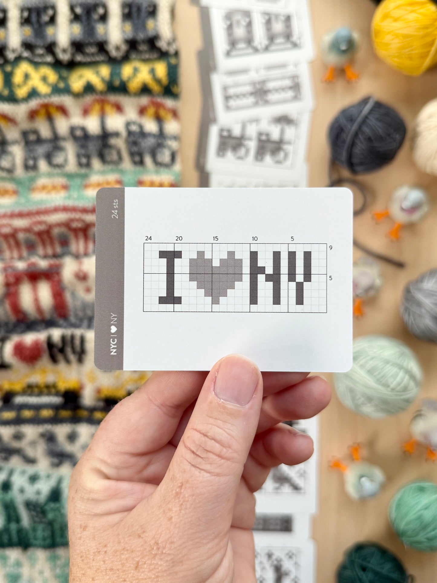New York Doodle Card Deck Expansion - Colorwork Knitting Charts