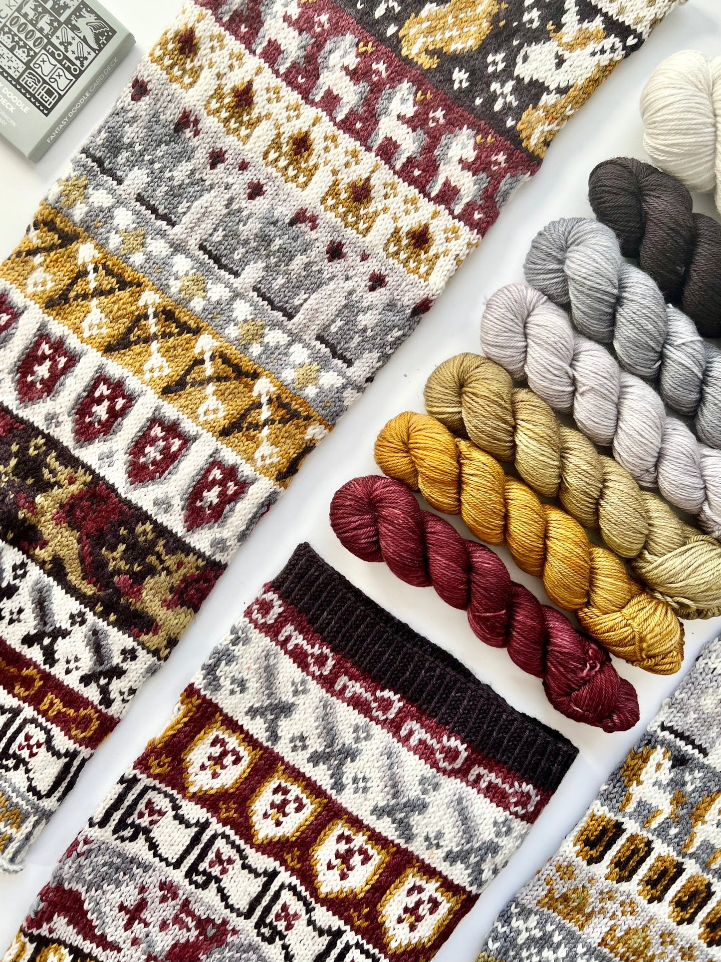 Fantasy Doodle Card Deck Expansion - Colorwork Knitting Charts