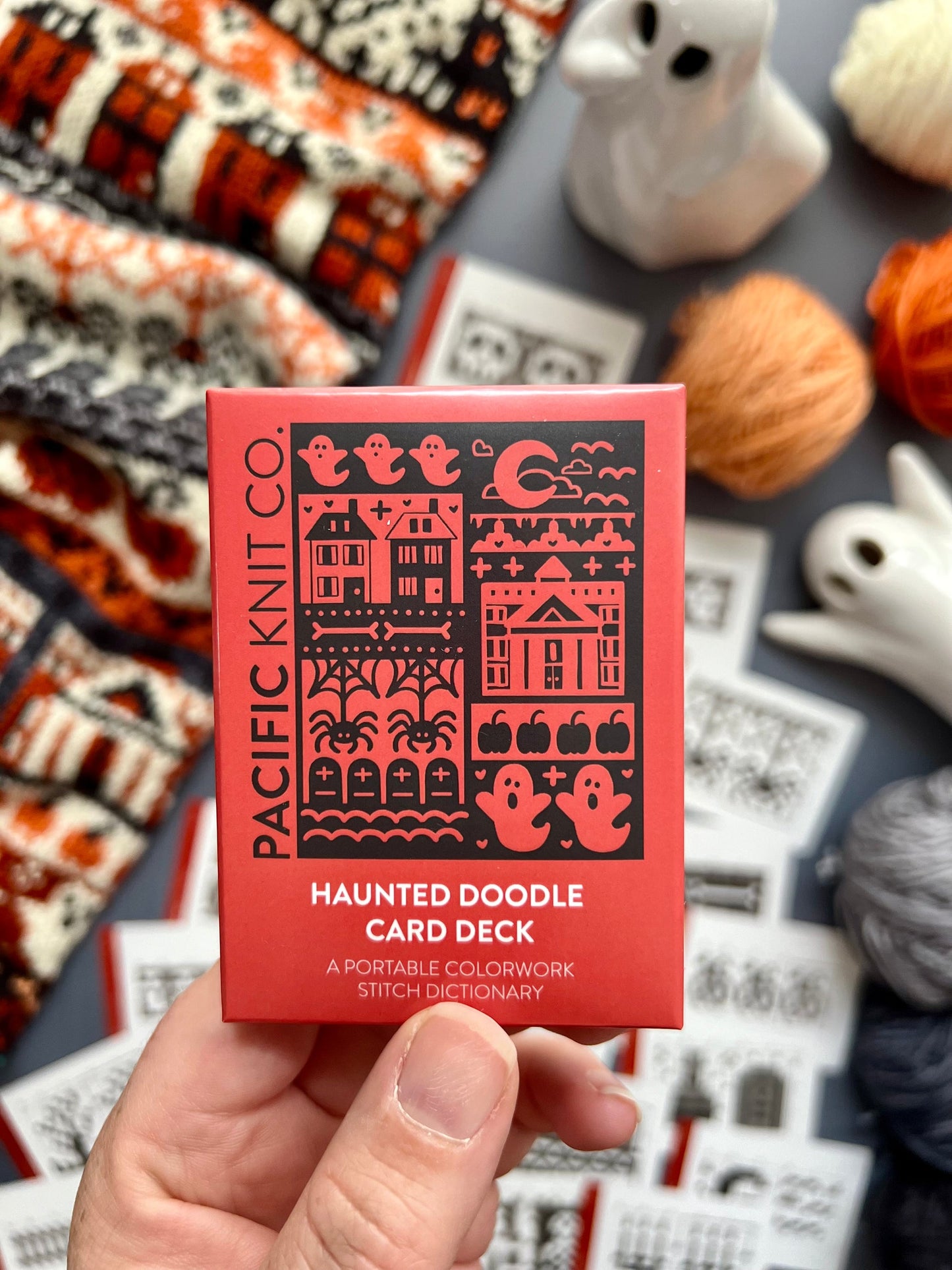 Haunted Doodle Card Deck Expansion - Colorwork Knitting Charts