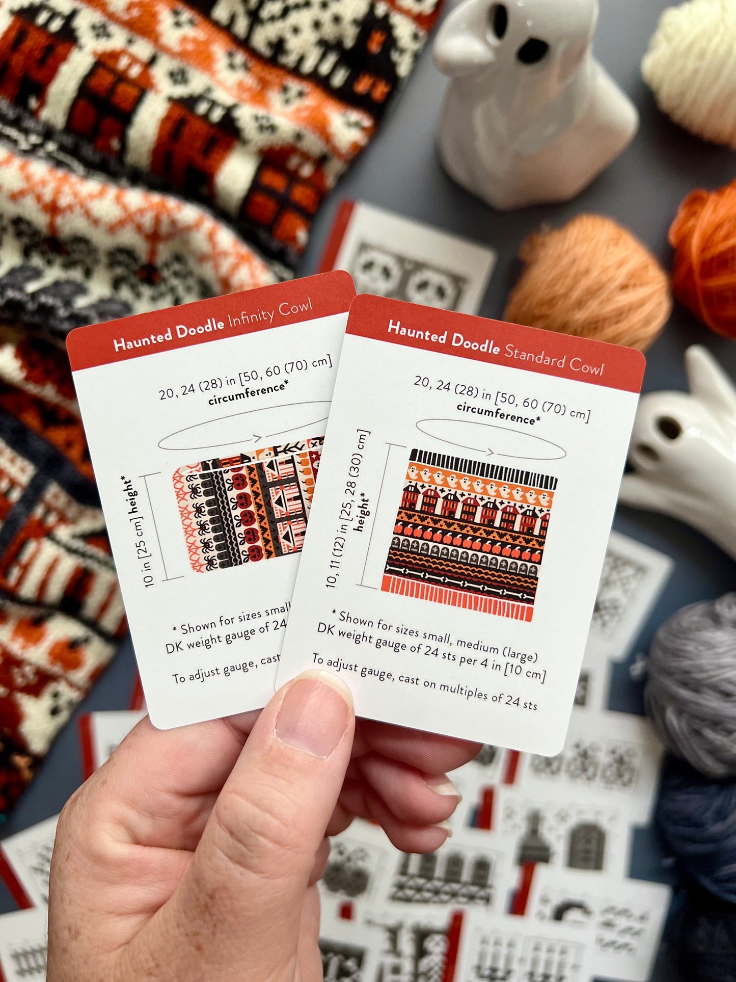Haunted Doodle Card Deck Expansion - Colorwork Knitting Charts