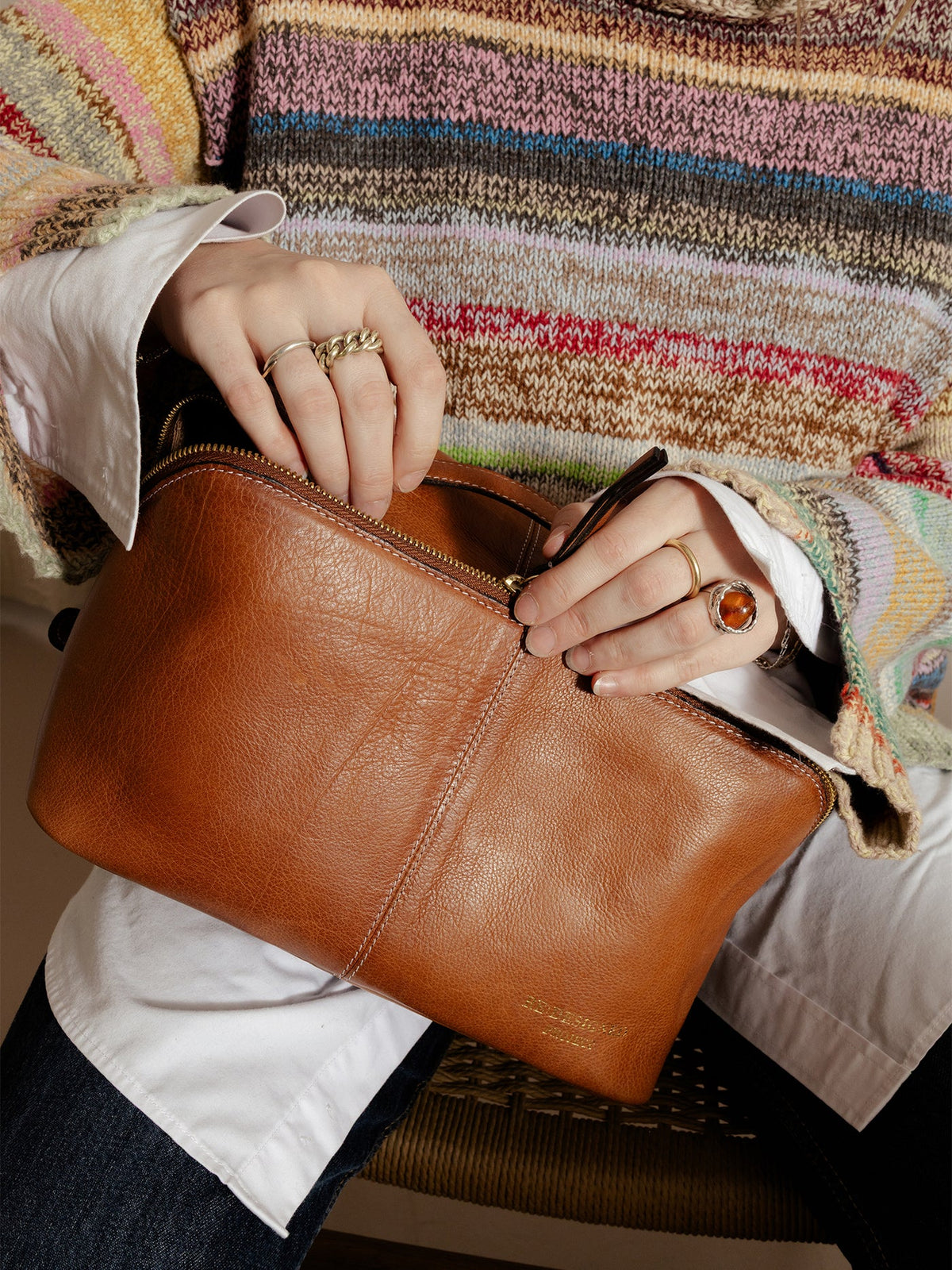 Project 10 Re:Designed Leather Project Bag