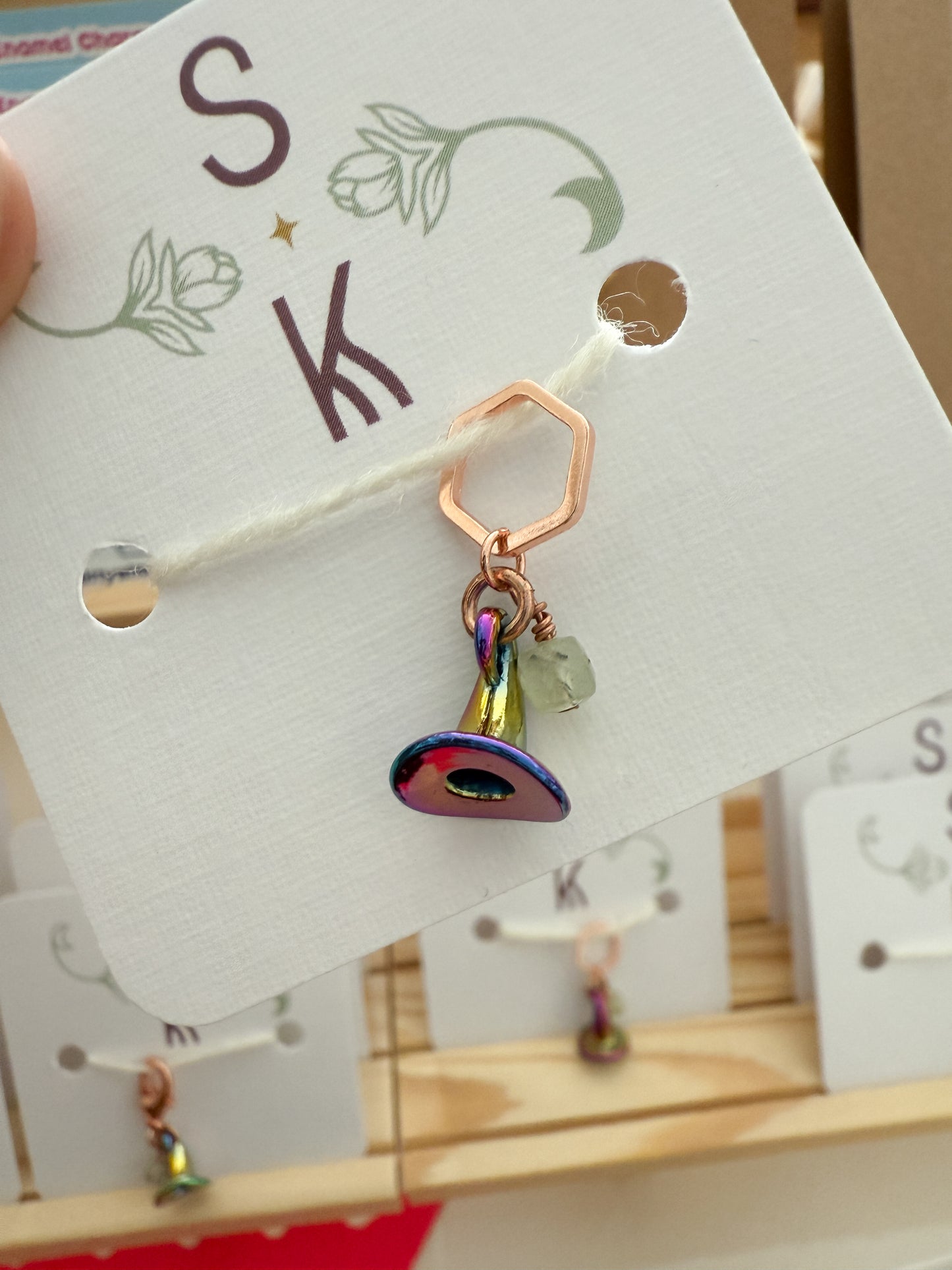 Witch Hat Stitch Markers by Sassafras Knits