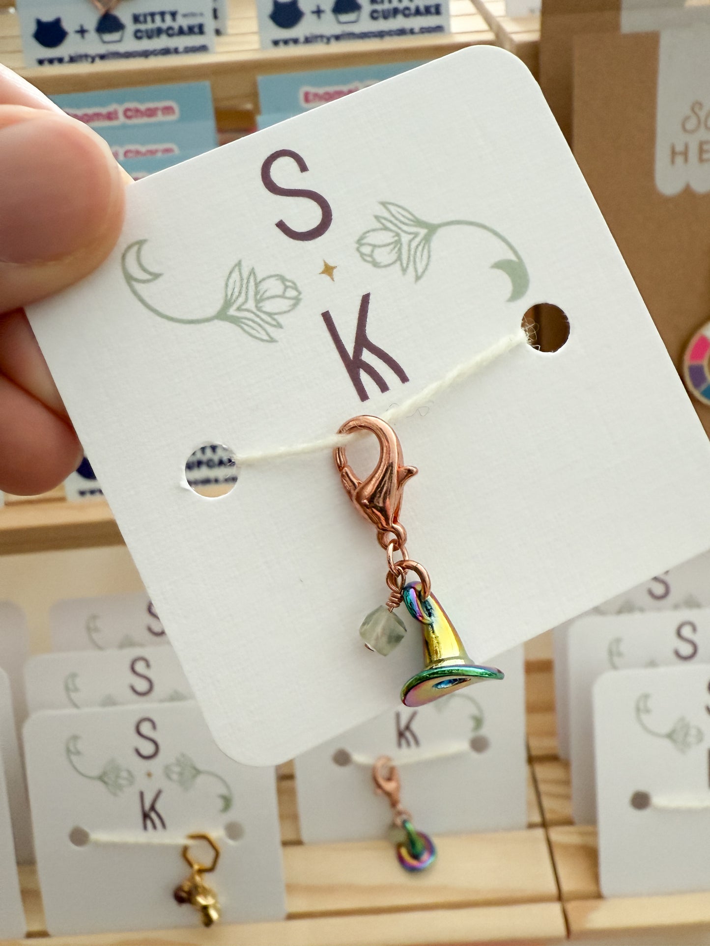 Witch Hat Stitch Markers by Sassafras Knits