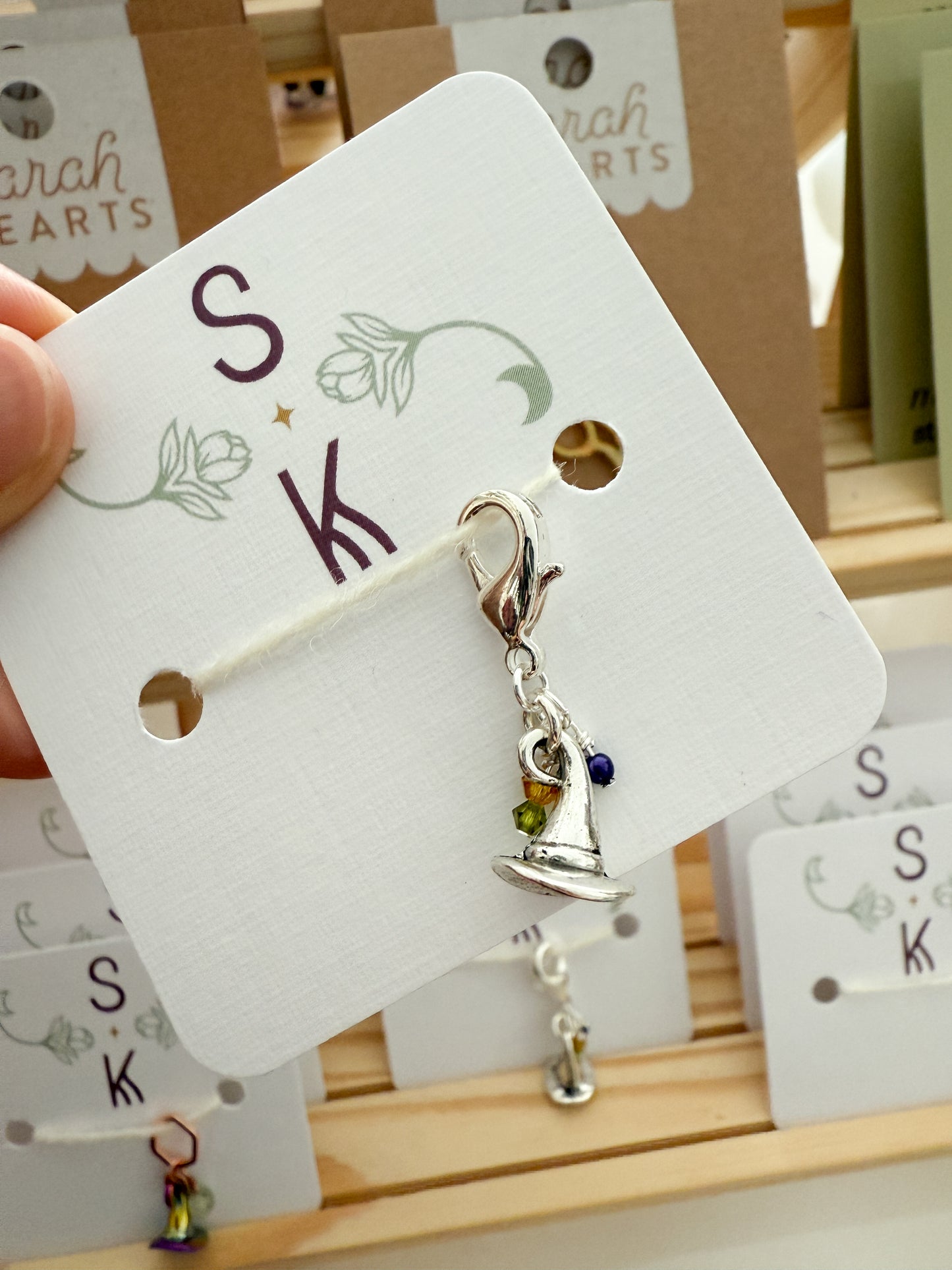 Witch Hat Stitch Markers by Sassafras Knits