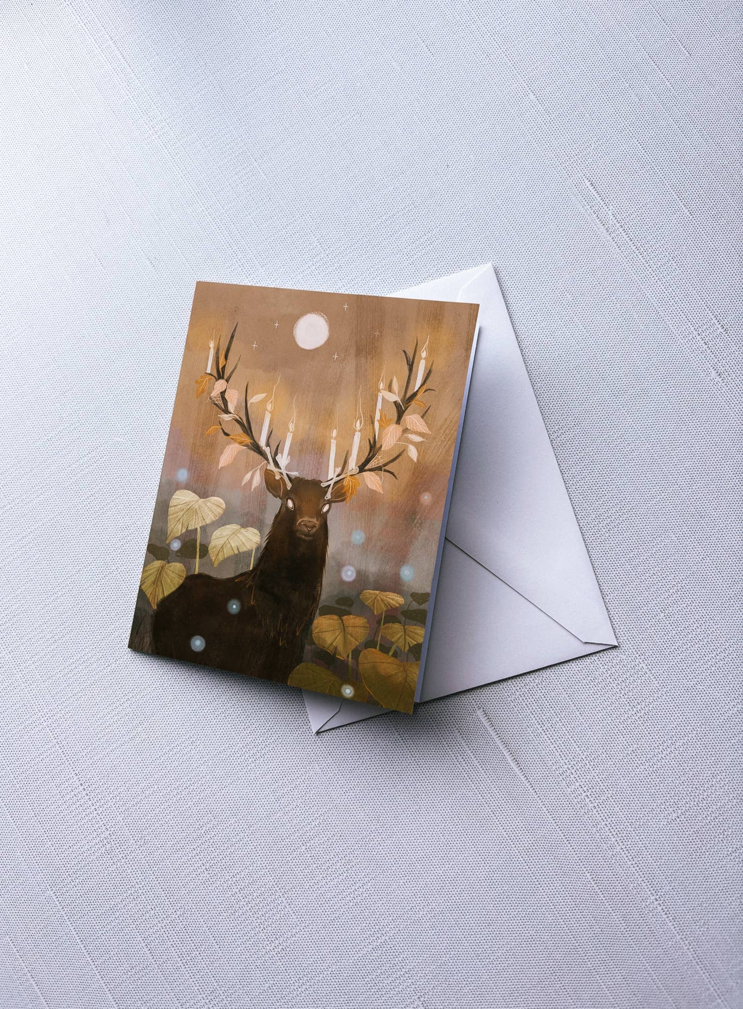Greeting Card: Shadowed Stag; A2 folded, blank