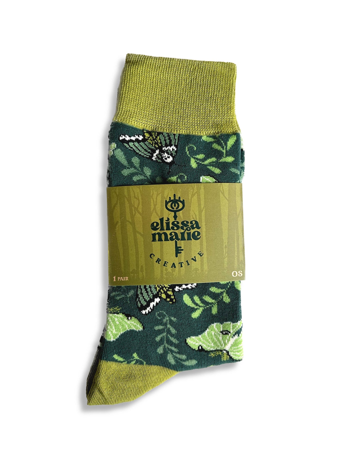 Moth Garden Socks | unisex | witchy | moths