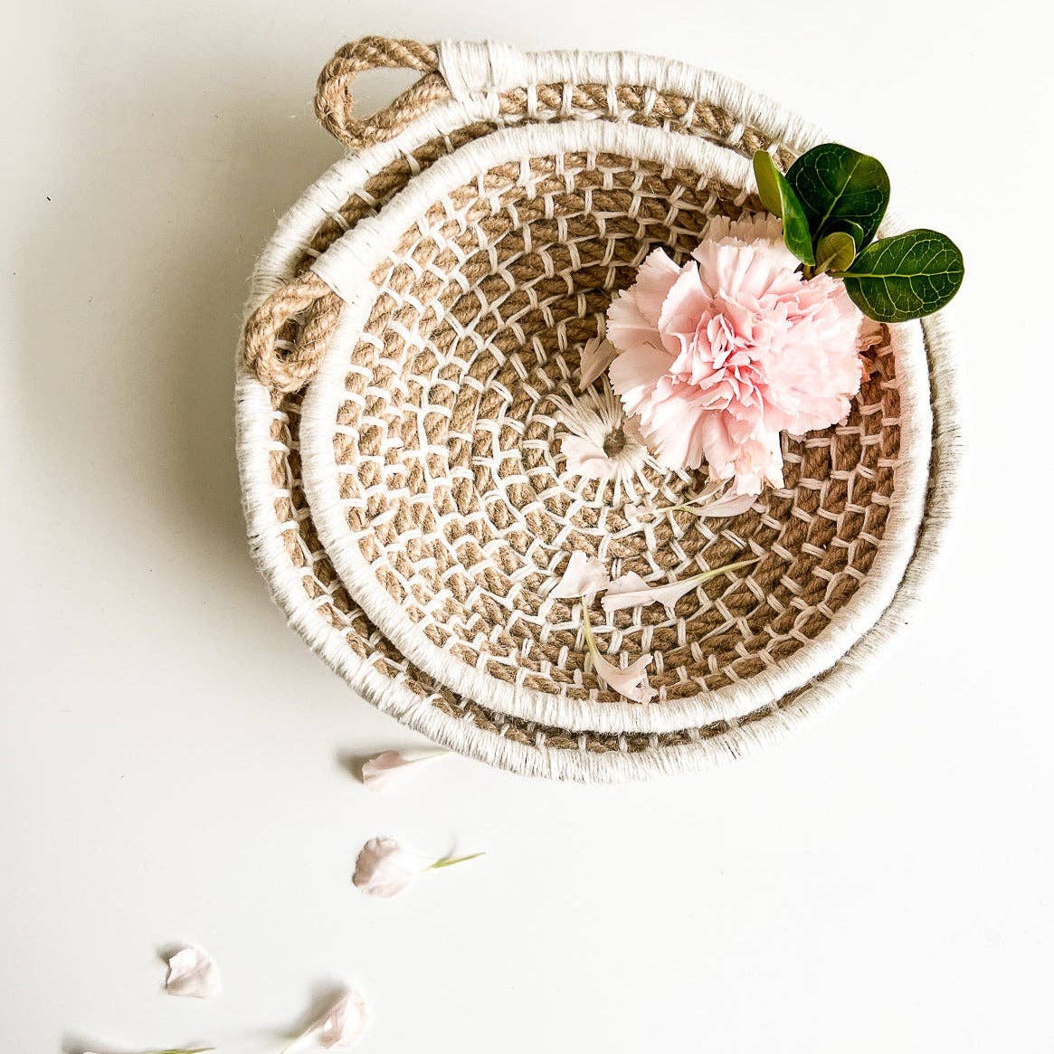 Naomi Nesting Bowls Kit: Jute with Ivory