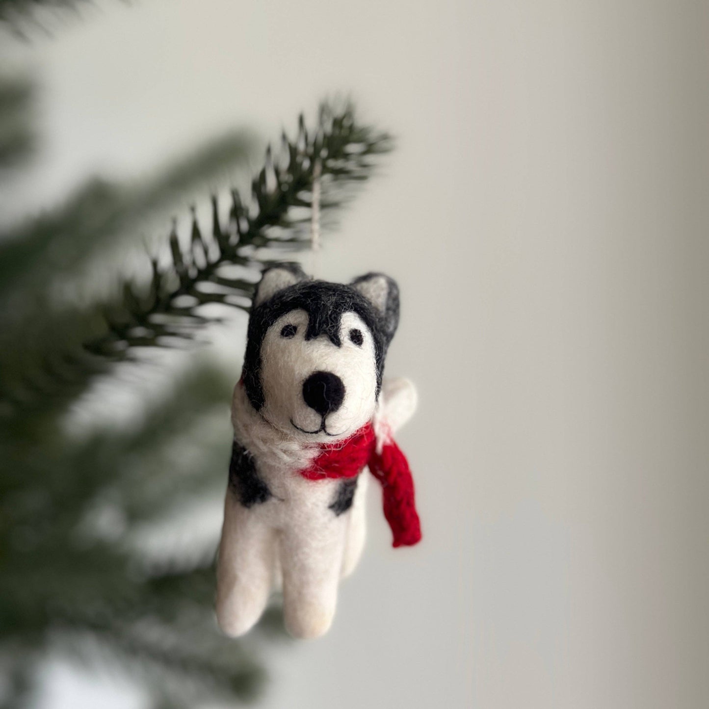 Husky - Felt Hanging Ornament