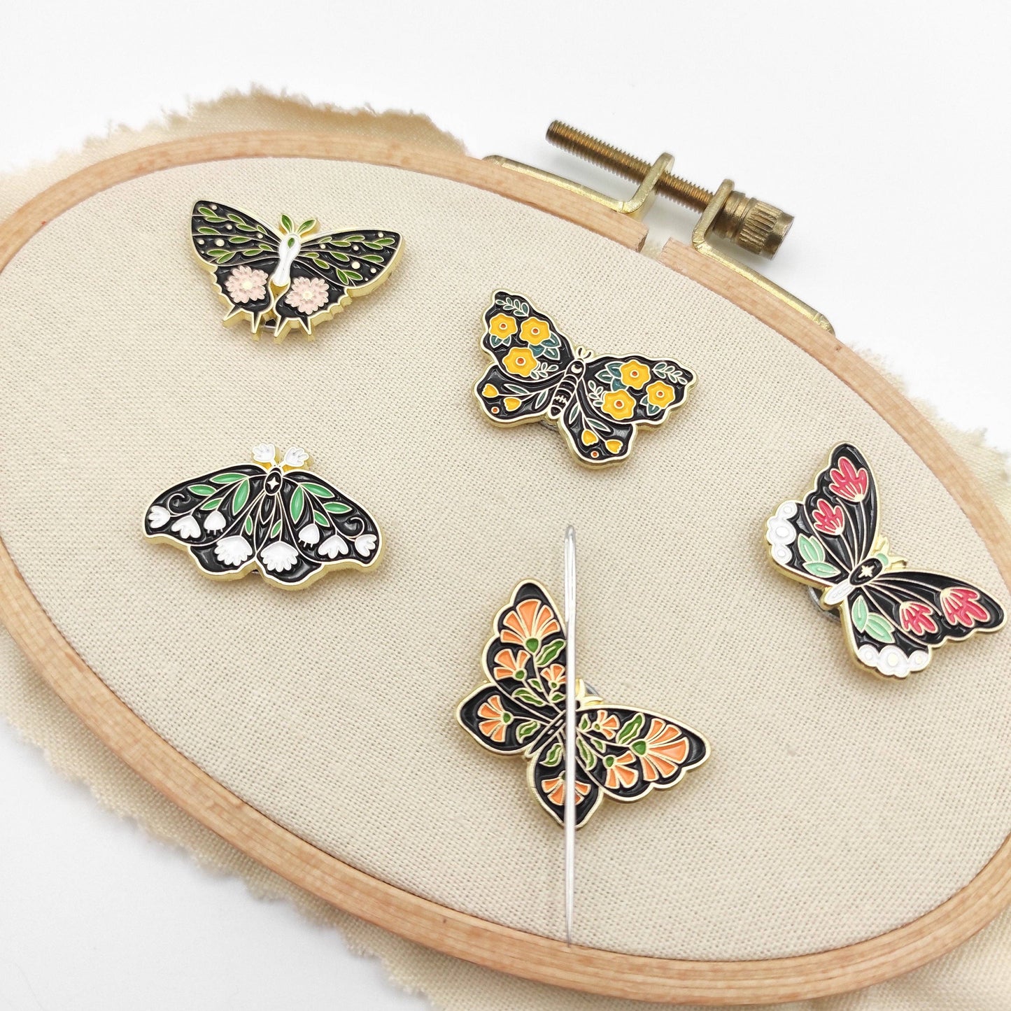 Floral Butterfly Needle Minders