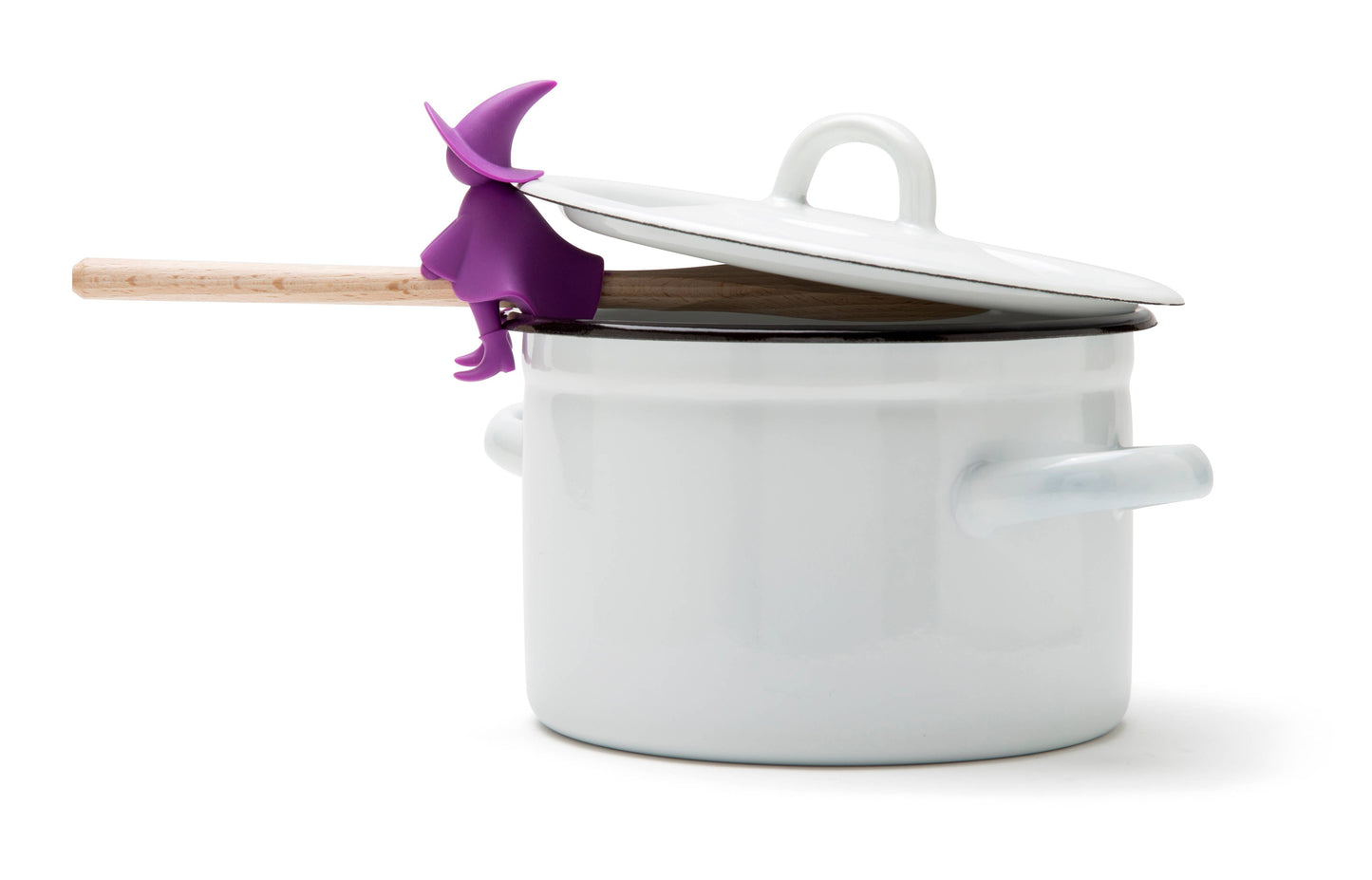 Agatha Witch Spoon Holder and Steam Releaser for Stove Top