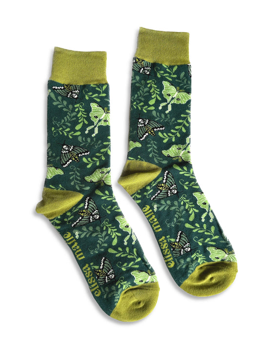 Moth Garden Socks | unisex | witchy | moths