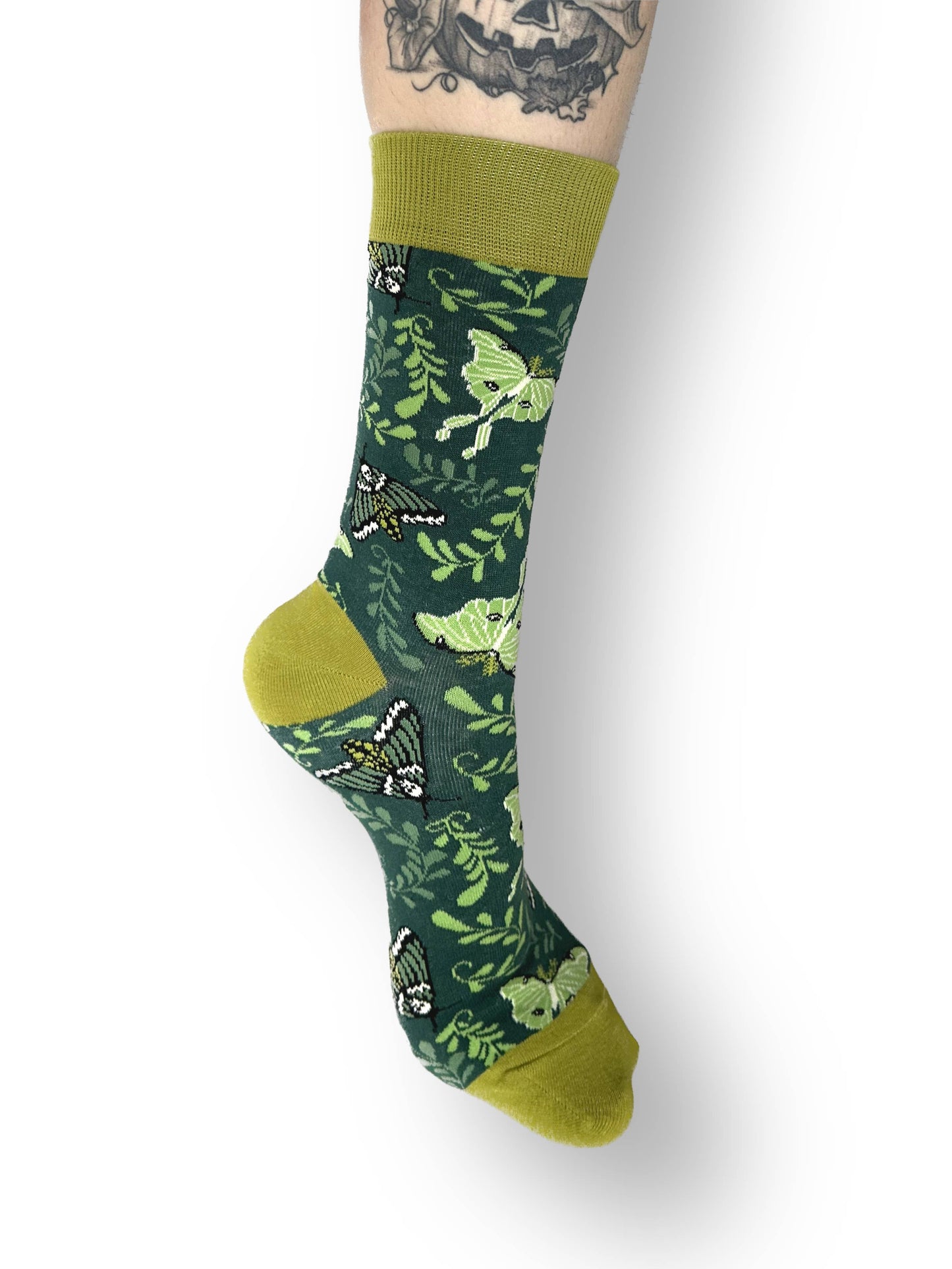 Moth Garden Socks | unisex | witchy | moths