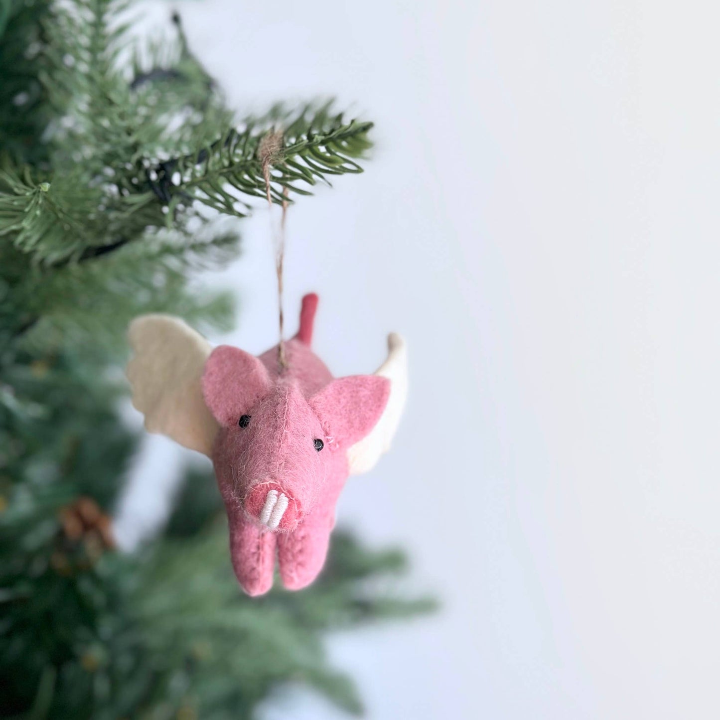 Flying Pug - Felt Hanging Ornament