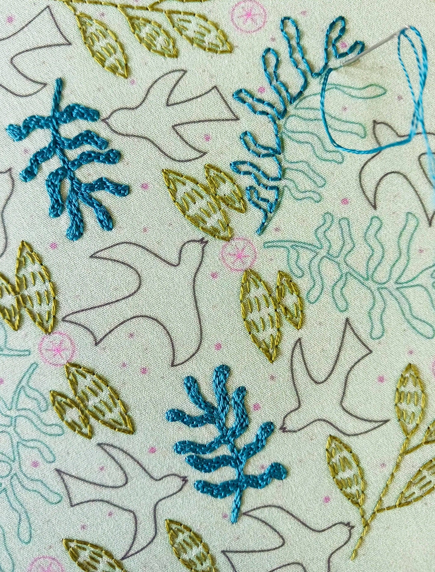 Blackbird embroidery kit