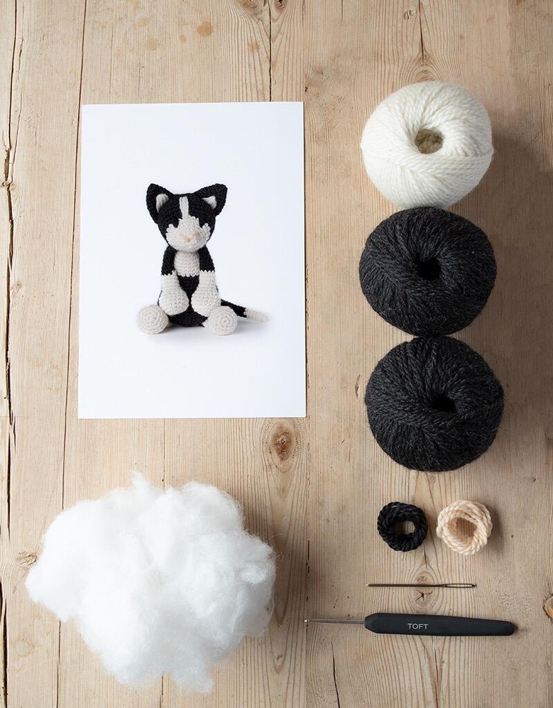 Paddy the Black and White Cat Crochet Kit