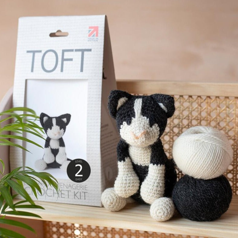 Paddy the Black and White Cat Crochet Kit