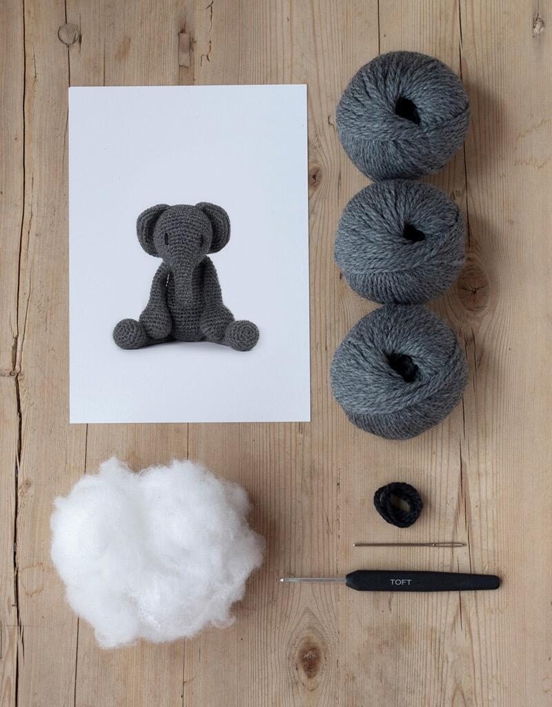 Bridget the Elephant Crochet Kit - Beginner!