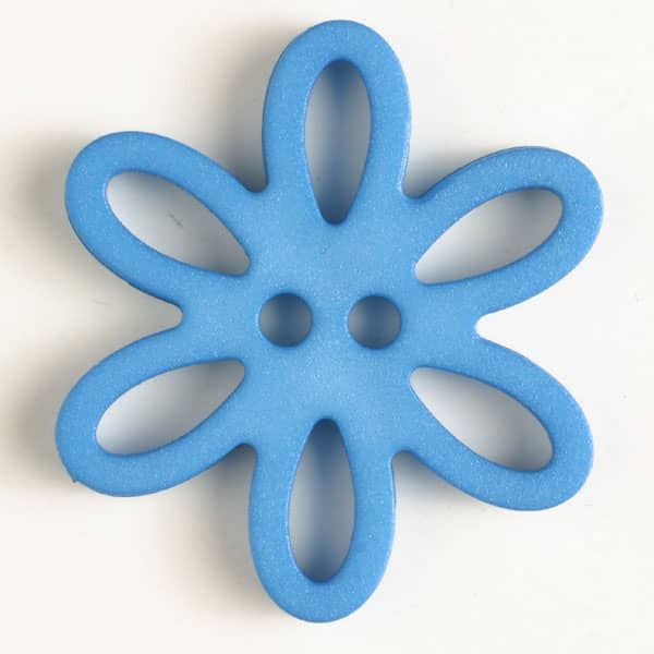 330746- Blue Flower Button