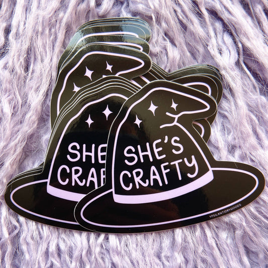 She's Crafty Vinyl Sticker