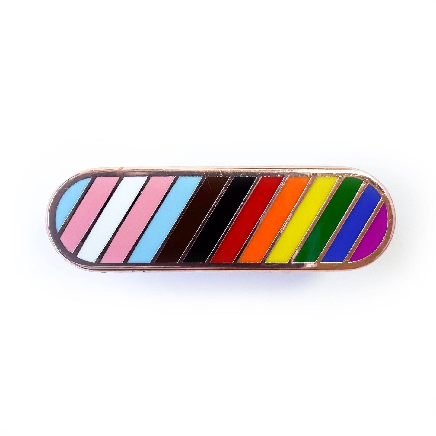 Inclusive Pride Plaque Enamel Pin