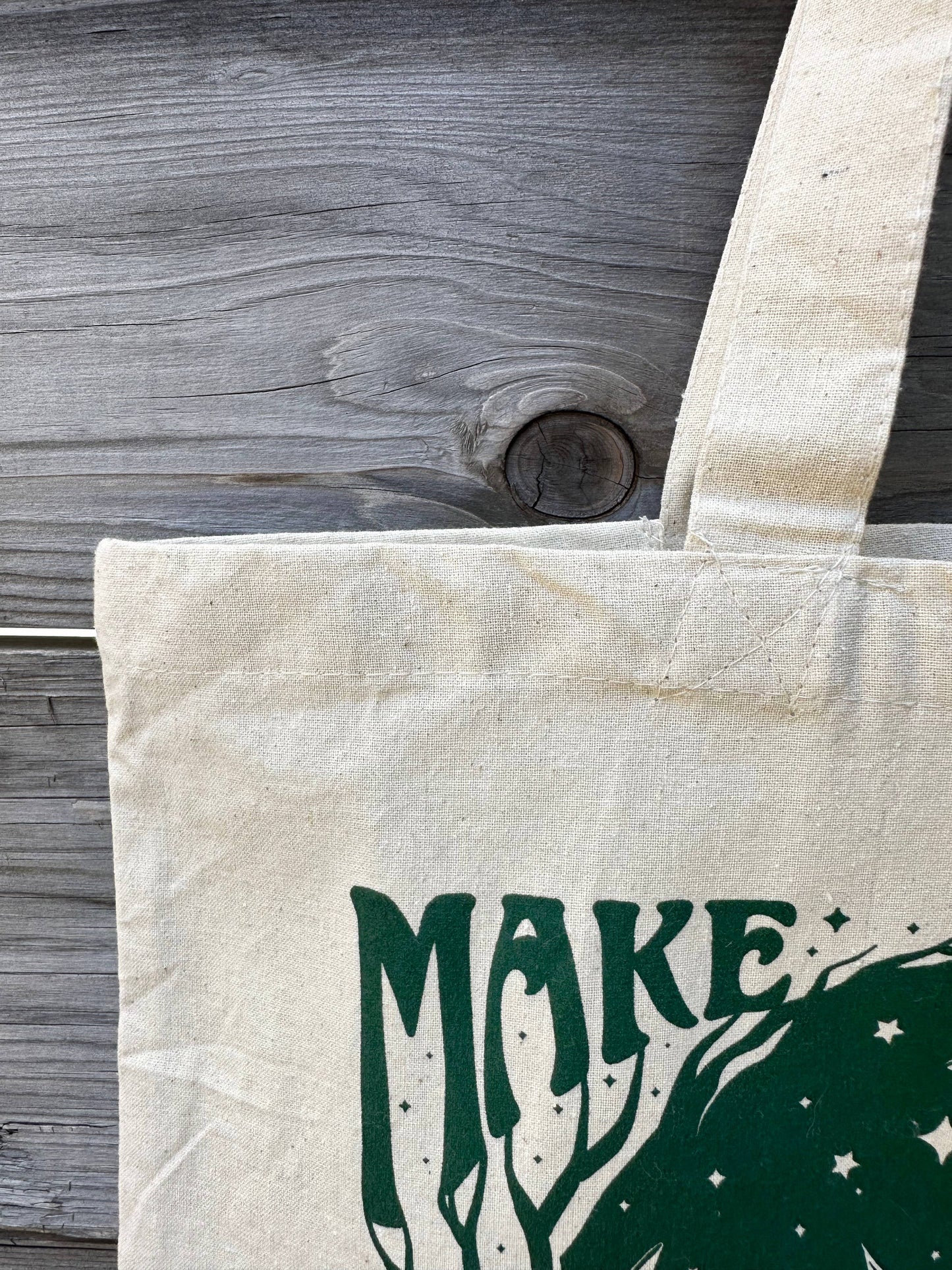 Make Magic Canvas Tote Bag | witchy | mushrooms | moon