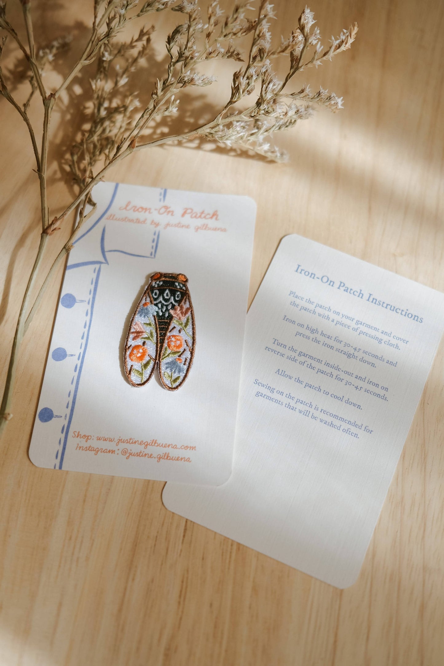 Cicada Small Iron-On Patch