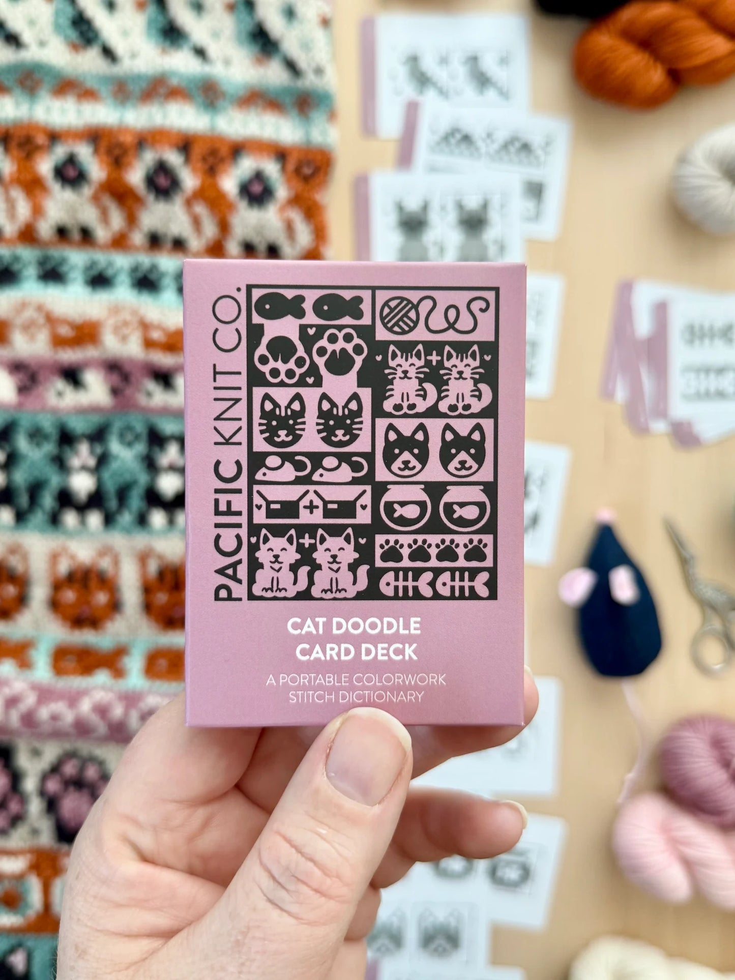 Cat Doodle Card Deck Expansion - Colorwork Knitting Charts