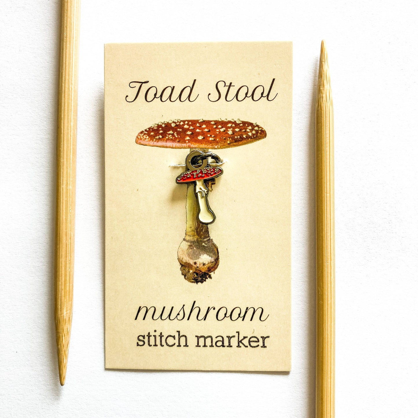 Morel Mushroom Removeable Stitch Marker or Progress Keeper