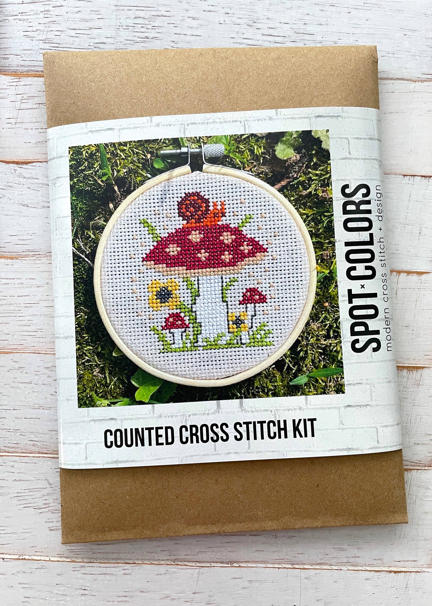 Mushrooms  Counted Cross Stitch DIY KIT