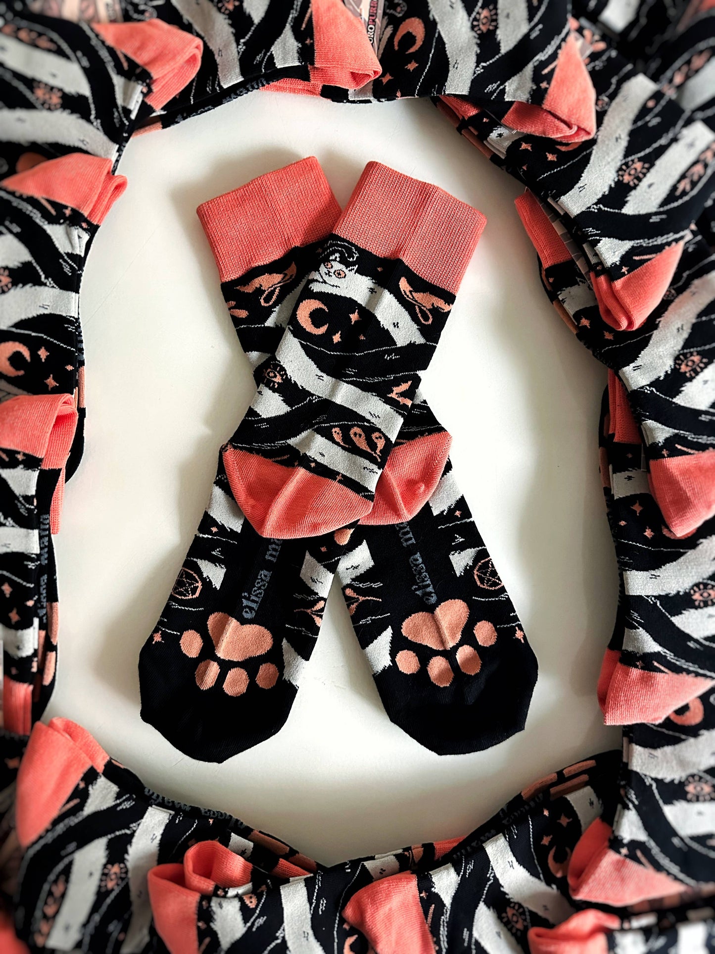 OuroPURRos Socks | cats | witchy | occult | ouroboros