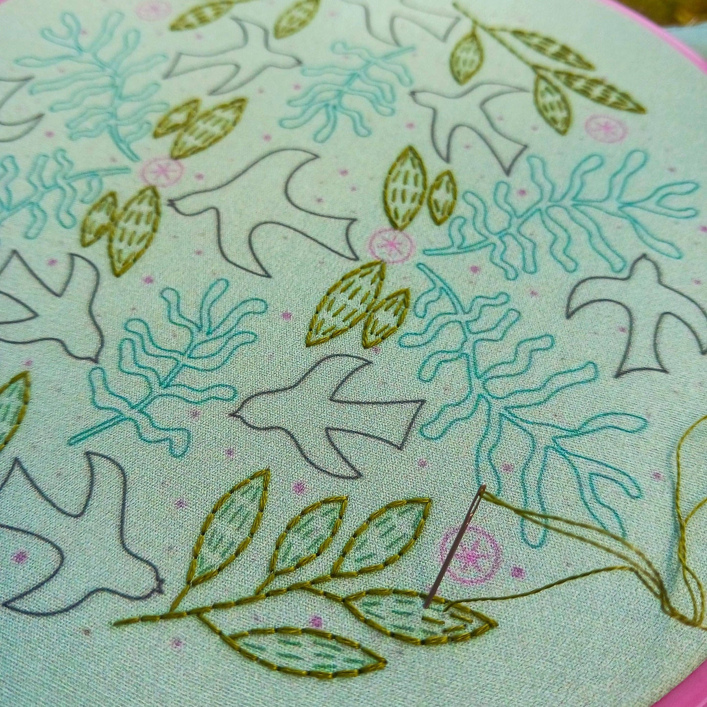 Blackbird embroidery kit