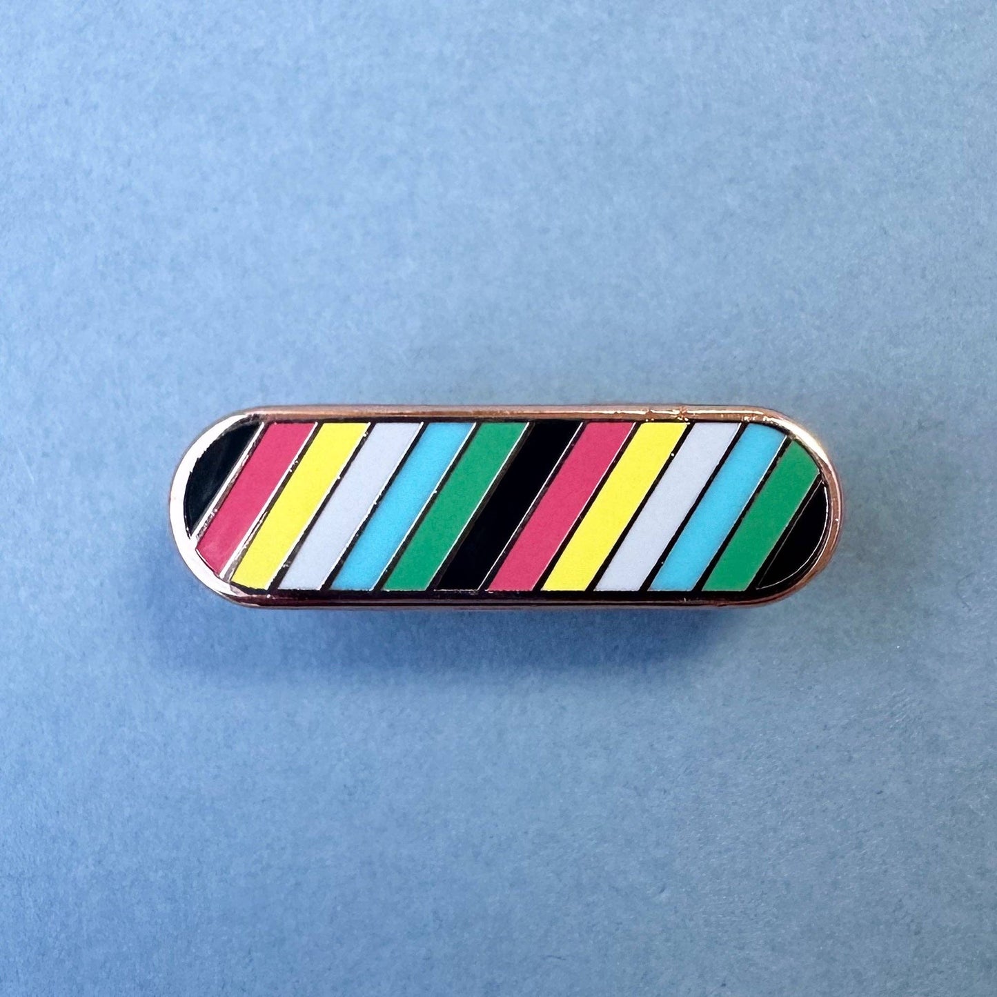 Disability Pride Plaque Enamel Pin