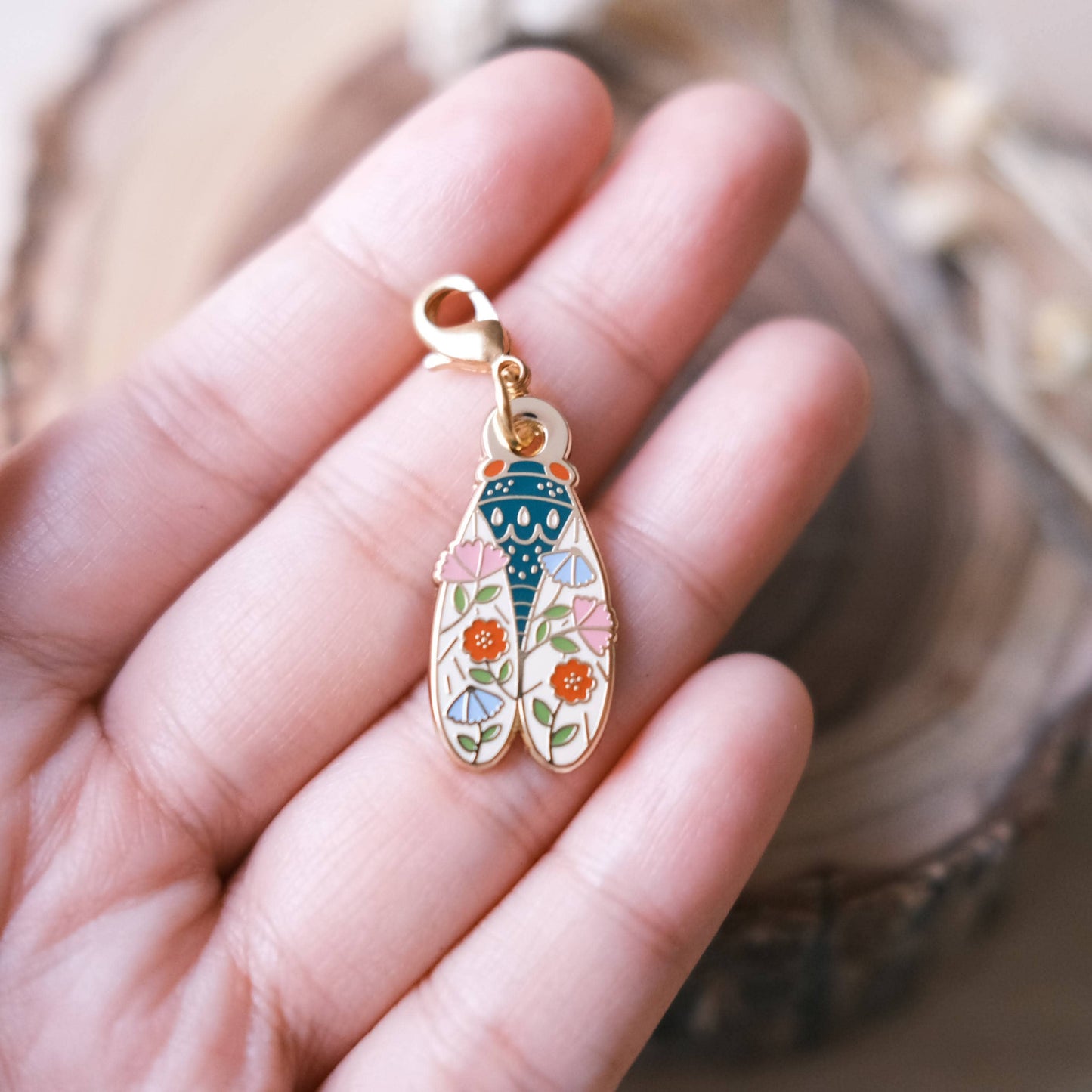 Cicada Charm / Stitch Marker