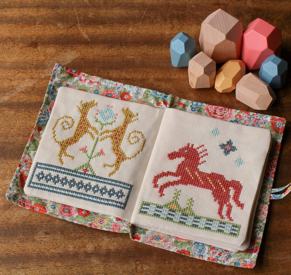 Byzantine Beasts Cross Stitch Quiet Book