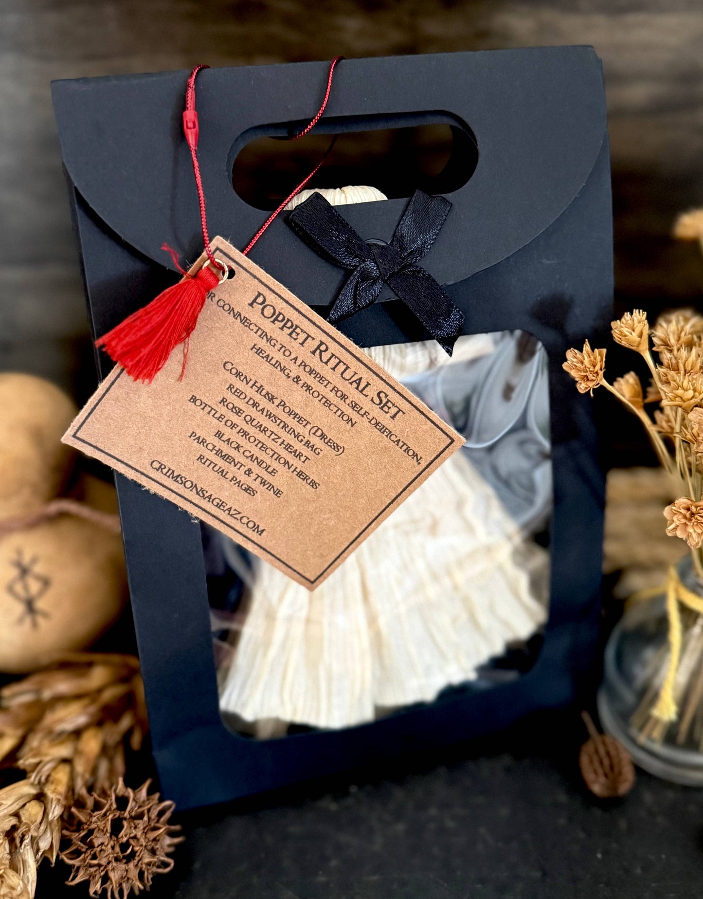 Poppet Ritual Set / Corn Husk Folk Doll Kit