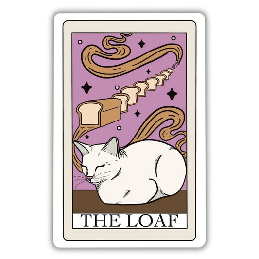 The Loaf Cat Tarot Card Vinyl Sticker: Loose Sticker