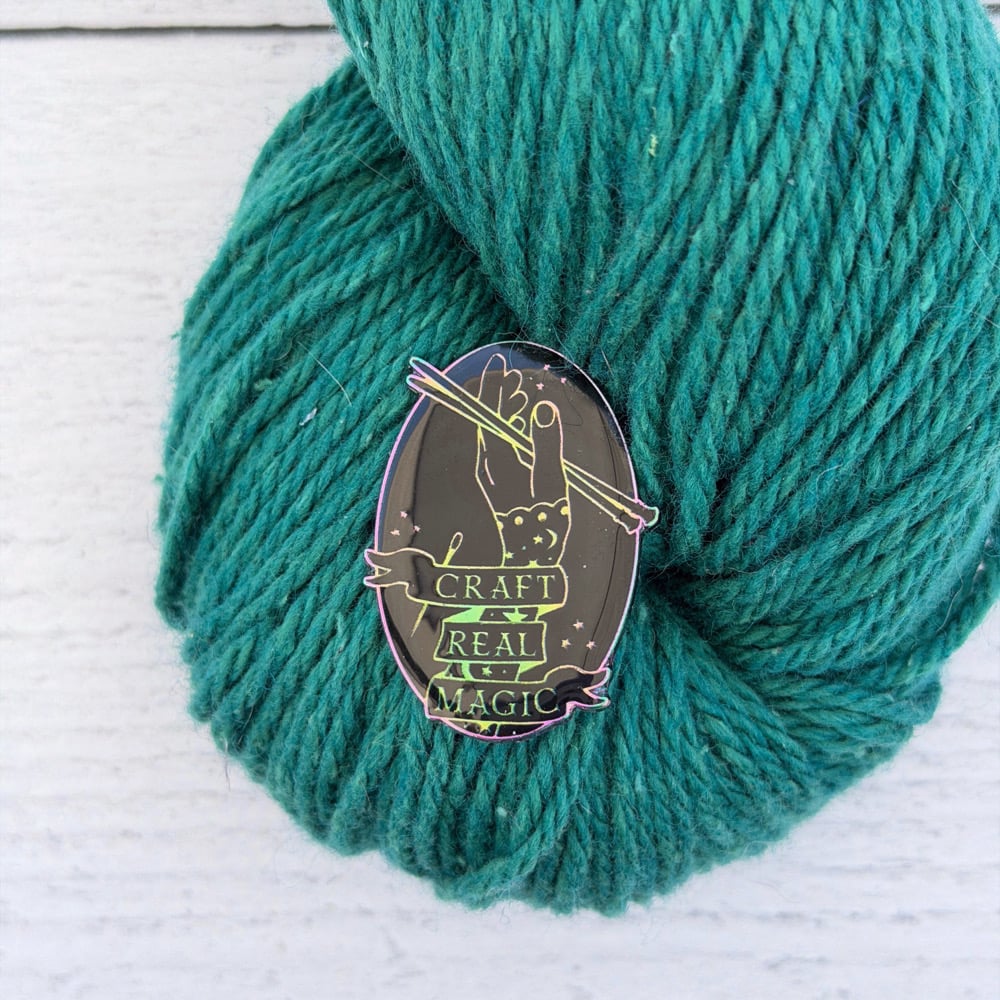 Craft Real Magic Enamel Rainbow Pin by Home Row Handcraft