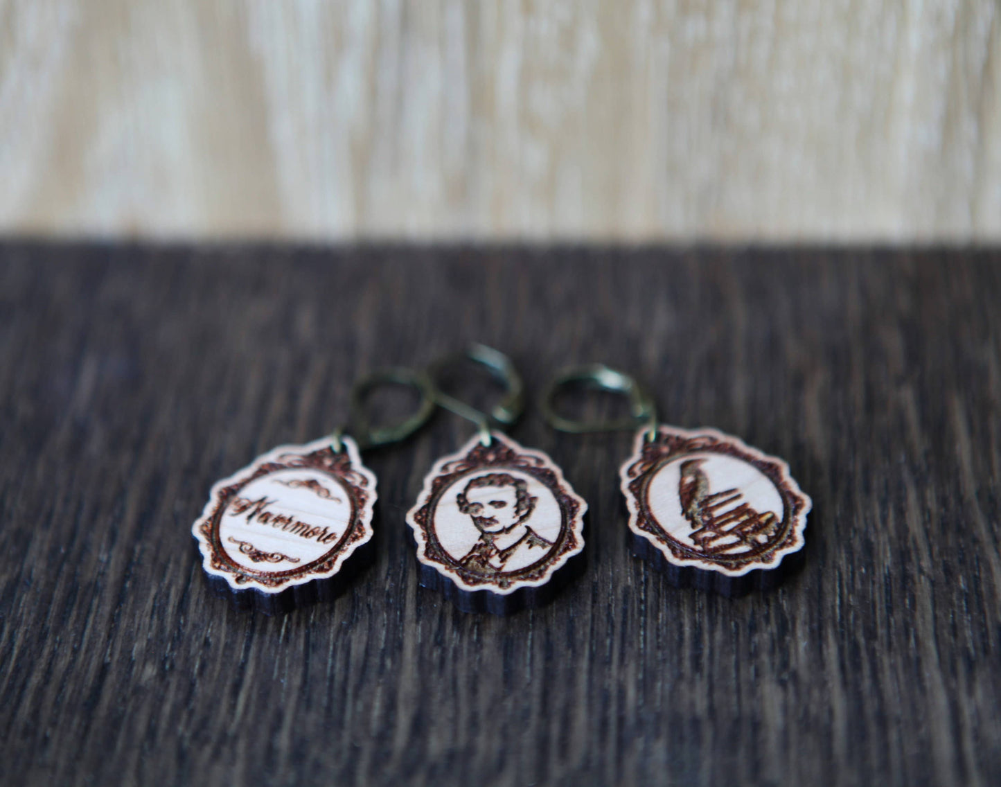 Poe Raven Knitting Keepers & Crochet Stitch Markers