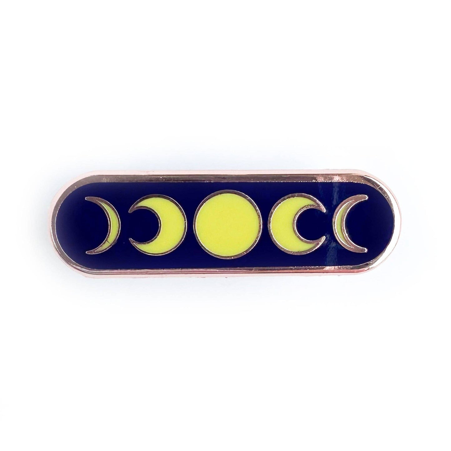 Moon Phases Personality Plaque Enamel Pin