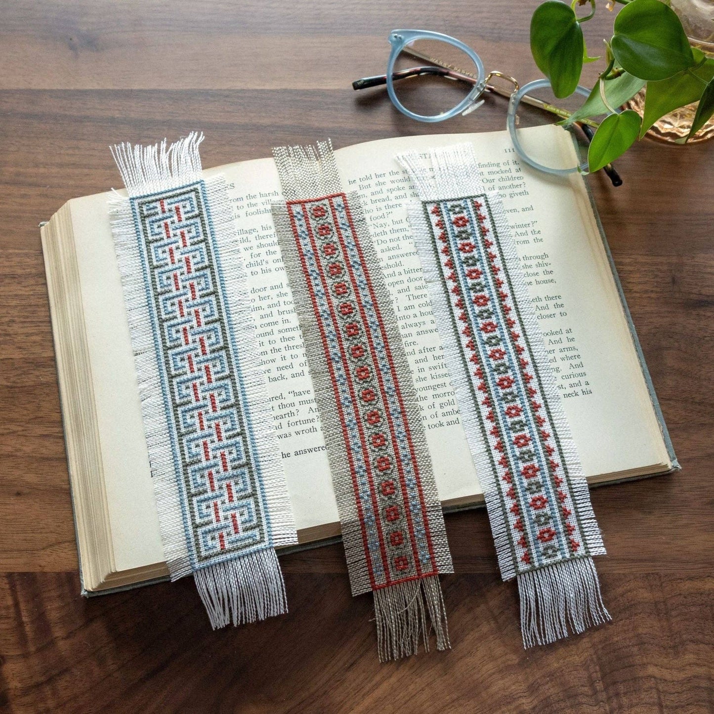 "NEW! Folk Fabric Sampler Linen cross stitch kit