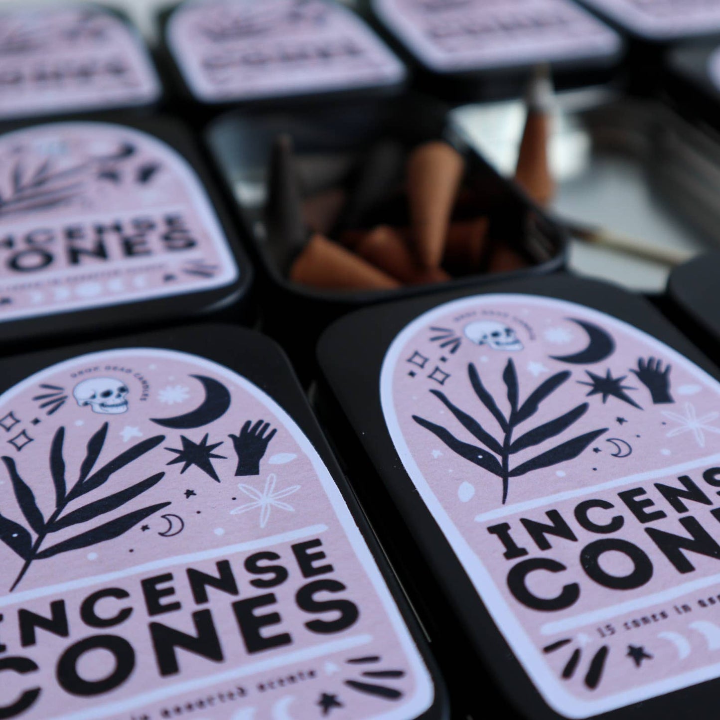 Incense Cones in Tin