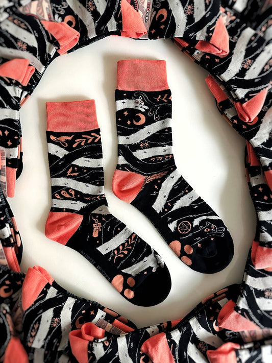 OuroPURRos Socks | cats | witchy | occult | ouroboros