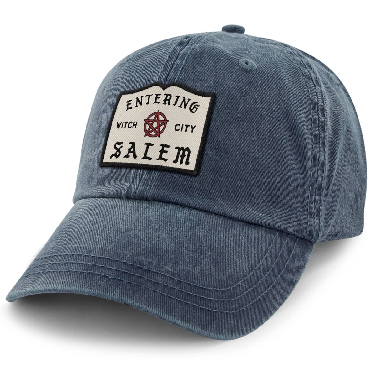 Entering Salem Washed Baseball Hat in Charcoal