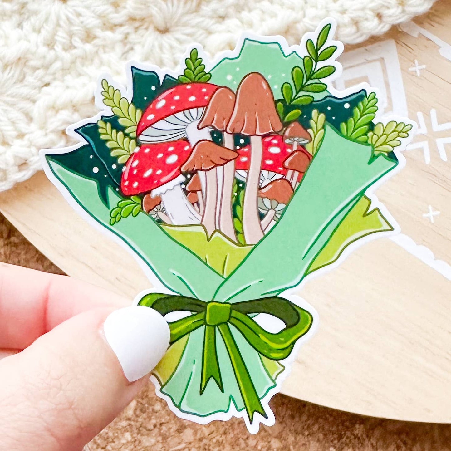 Mushroom Bouquet Sticker