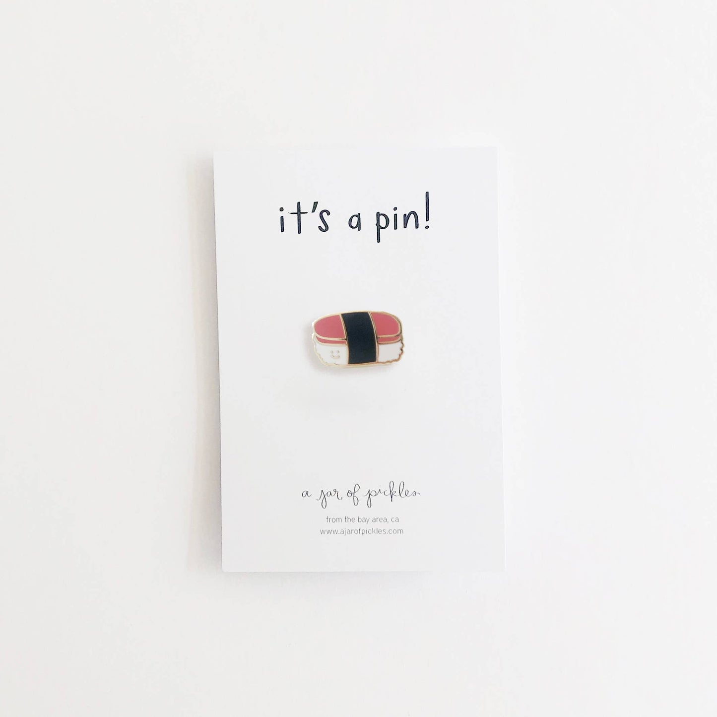 Spam Musubi Enamel Pin