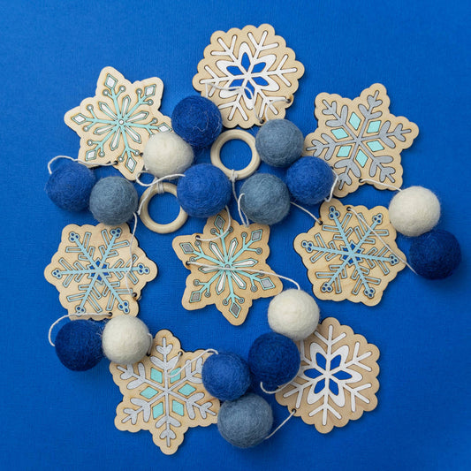 Snowflake DIY Garland Craft Kit