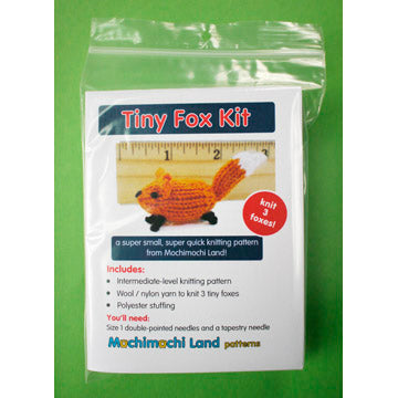 Tiny Fox Knitting Kit by Mochimochi Land (makes 3)