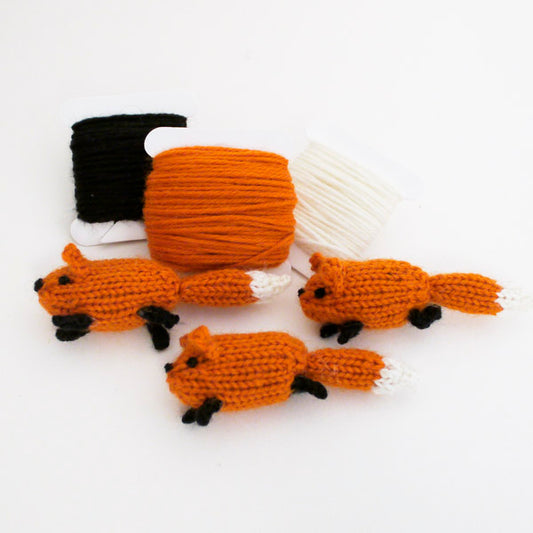 Tiny Fox Knitting Kit by Mochimochi Land (makes 3)